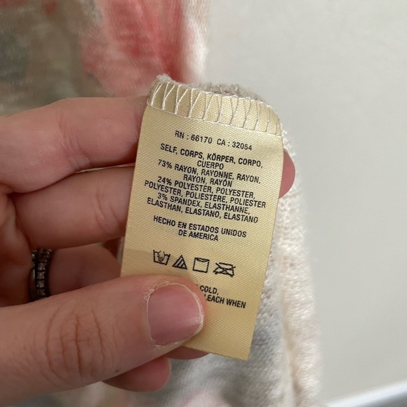 Anthropologie Akemi + Kim Pastel Scoop Neck Blouse XS - Picture 3 of 5